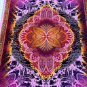 Persian handmade pink silk carpet