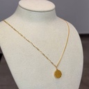 3D double-sided round necklace