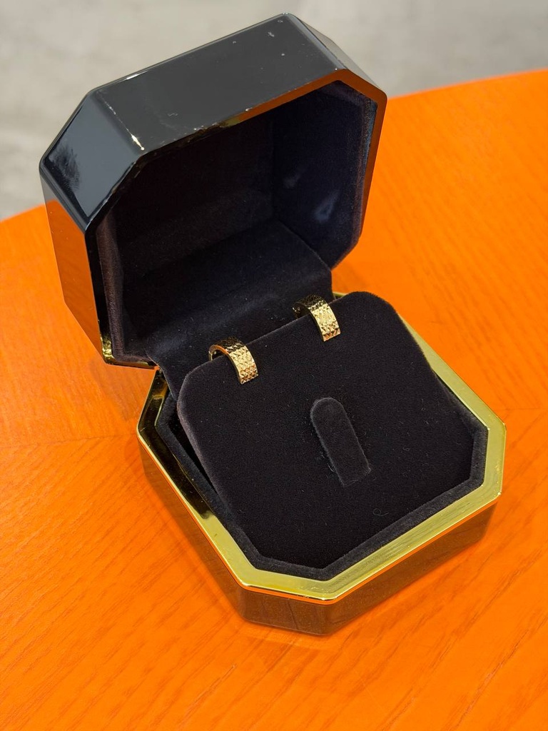 Golden weave earrings