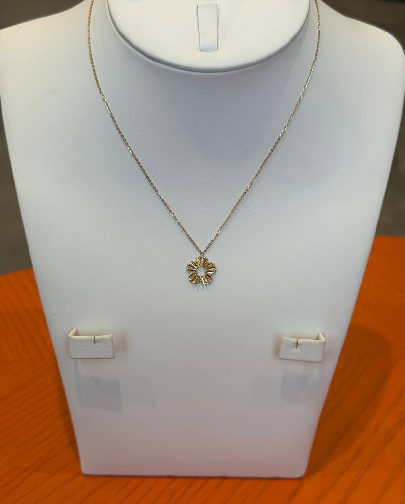 3d sunflower necklace