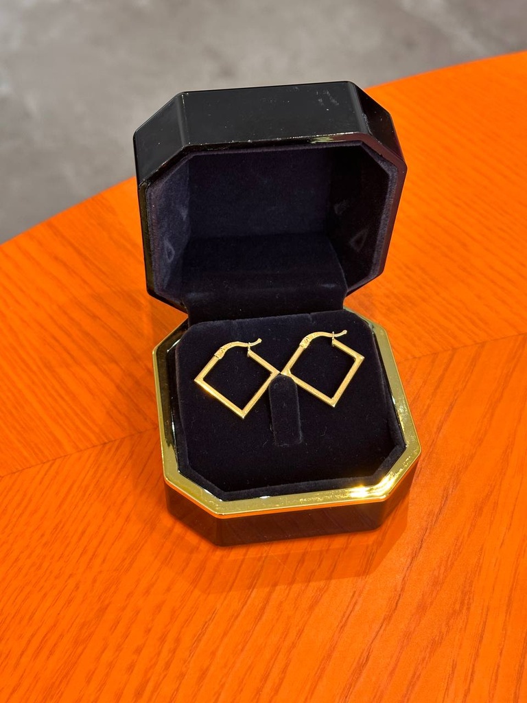 Small square earrings