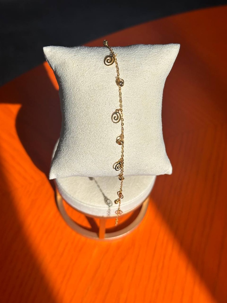 Wave anklet