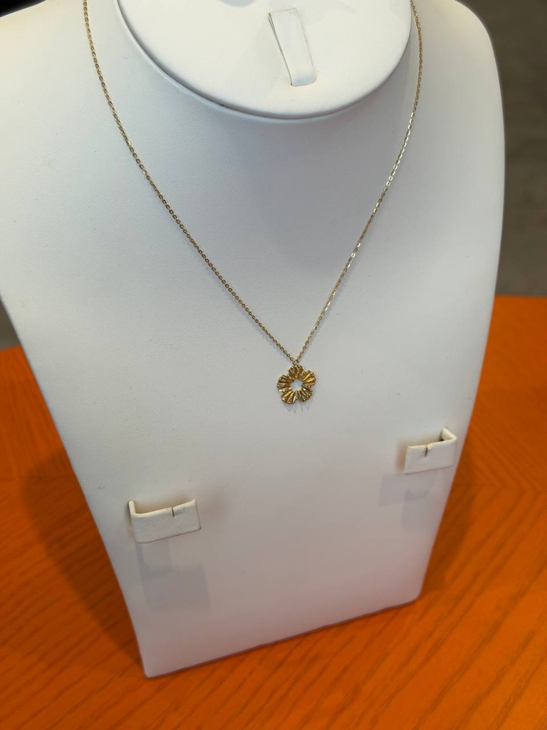 3d sunflower necklace