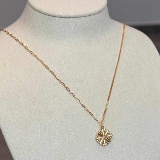 3D squares necklace
