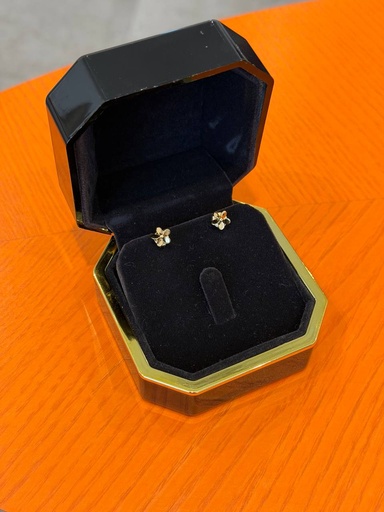 أقراط زهرة متفتحة