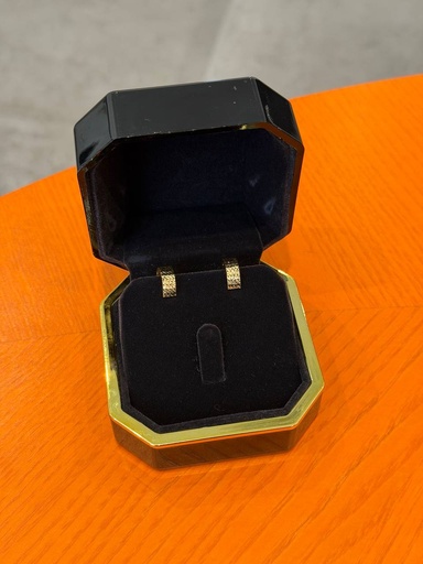 Golden weave earrings