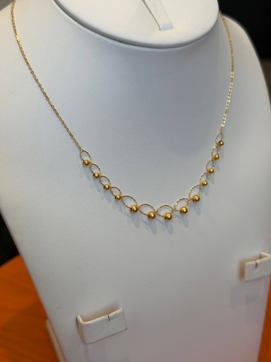 Golden Orbs Necklace